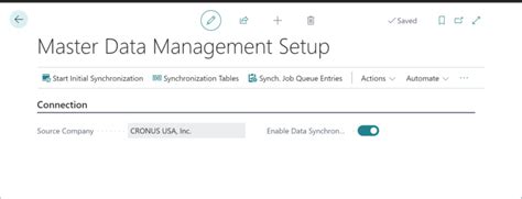 Setting up Master Data .
